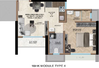 Mextech Miraya Divine 3bhk module 3